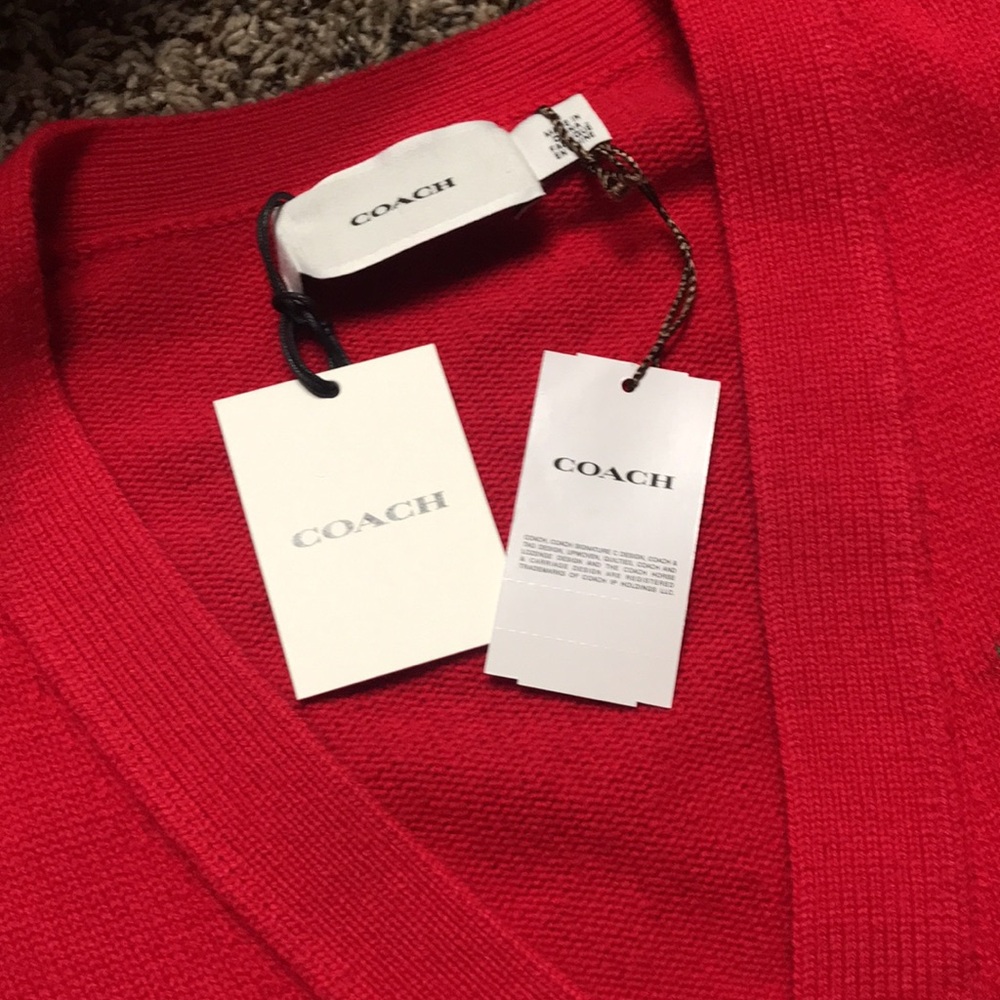COACH Rexy Cashmere Cardigan | NWT! - Picture 7 of 10